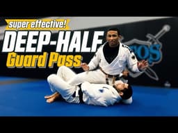 Deep Half Guard Pass // "Split Pass" // EASY and EFFECTIVE BJJ Guard Pass