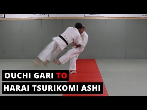Ouchi Gari setup for Harai Tsurikomi Ashi