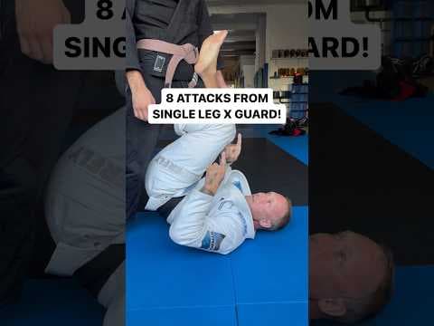 8 Attacks From Single Leg X Guard! #bjj #bjjtraining #bjjtechnique #jiujitsu #bjjdrills  #bjjlife