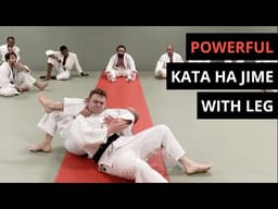 Powerful Kata Ha Jime turnover using your leg